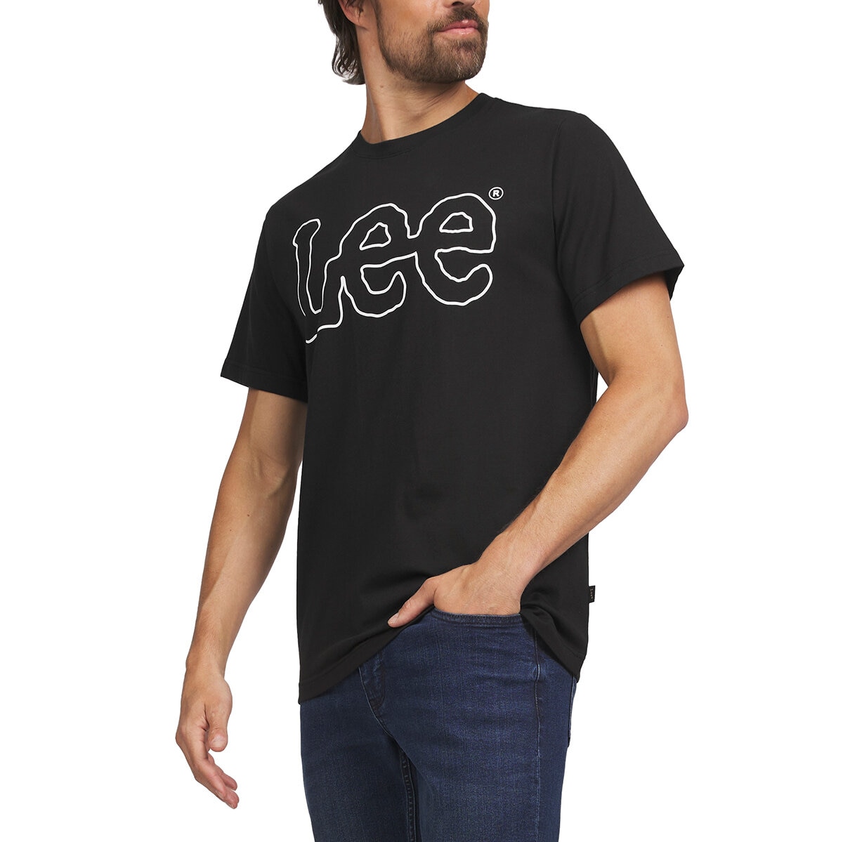 Lee Playera para Caballero Negro Extra Grande