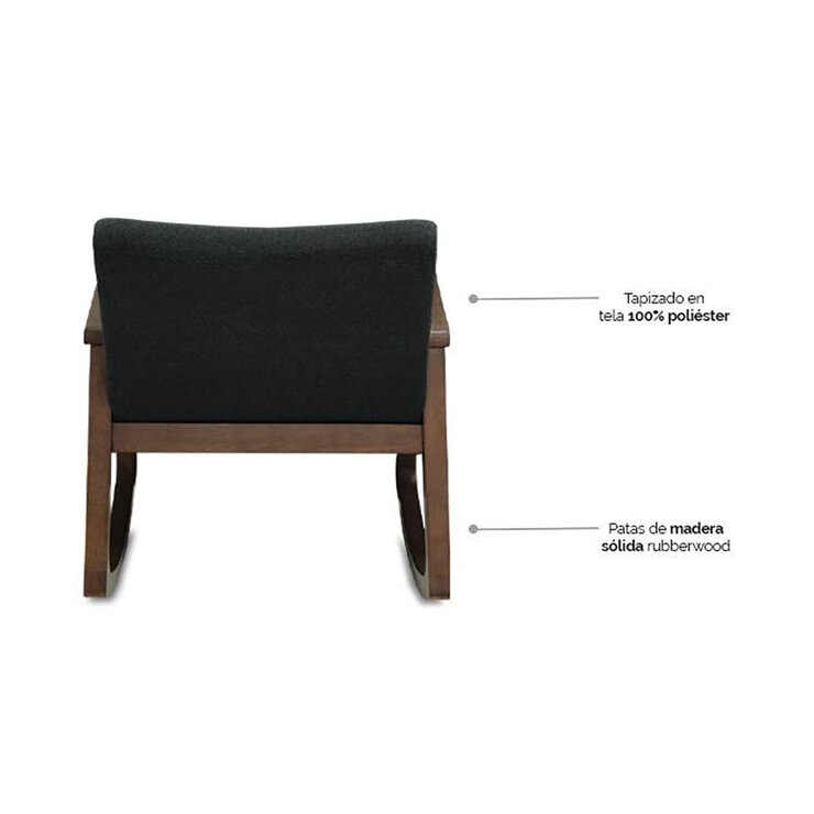 Tamarindo, Kar, Mecedora Gris Oxford