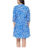 Nicole Miller Original Vestido para Dama Azul Chica