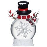 Linterna Navideña de Muñeco de Nieve con Luces LED