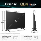Hisense Pantalla 40" QLED 4K Fire TV