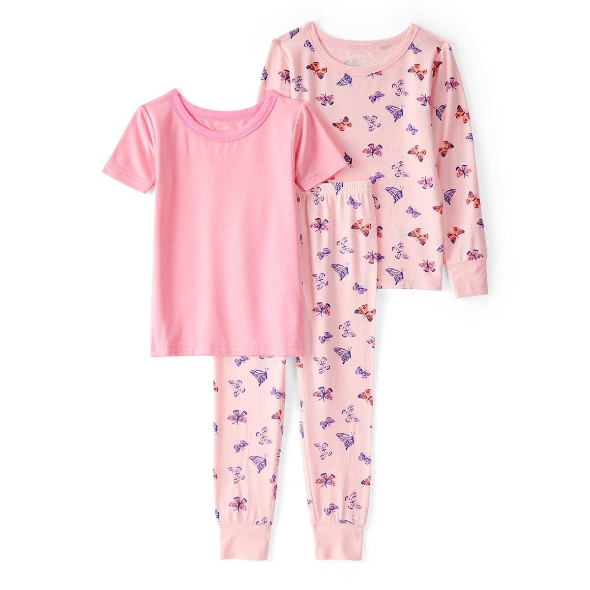 Carter's Pijama de 3 Piezas Para Niños y Niñas Mariposas 4 Años