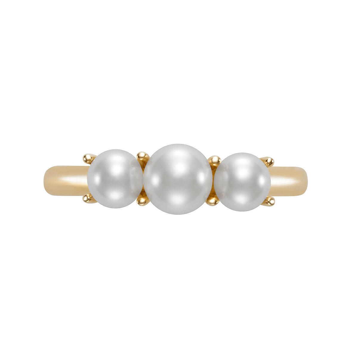 Anillo de Perla Cultivada, Oro Amarillo de 14K