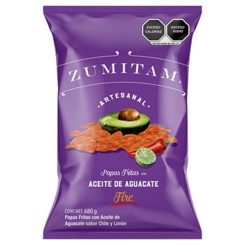 Zumitam Papas Fritas Artesanales con Aceite de Aguacate 680g