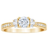 Anillo de Diamantes .75CTW, Oro Amarillo 14K