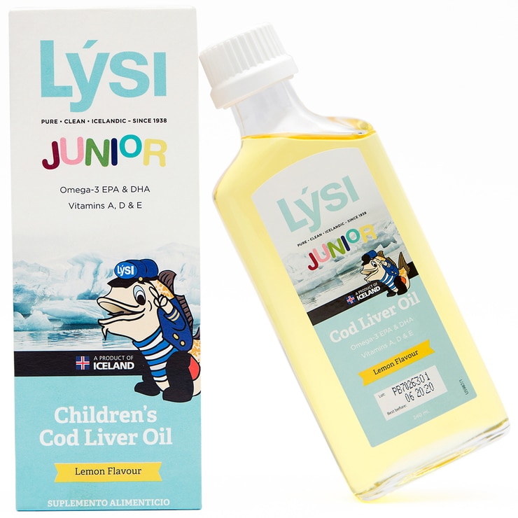 LYSI JR Aceite de Higado de Bacalao para niños Sabor Limón Costco México