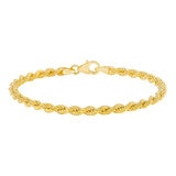 Pulsera para Dama, Oro Amarillo de 14K de 19cm Pulsera para Dama, Oro Amarillo de 14K de 19cm