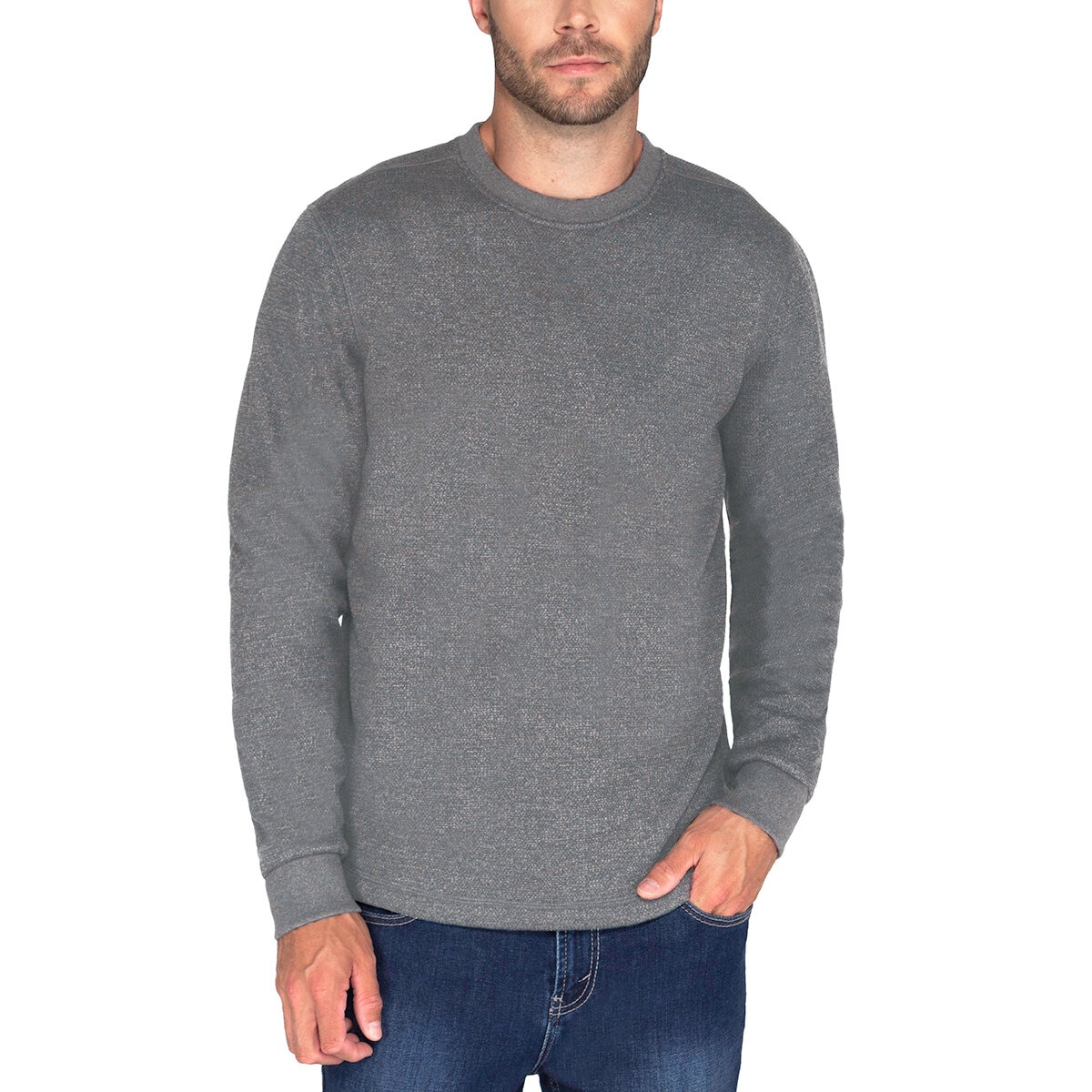 BC Clothing Heritage Suéter para Caballero Gris Costc...