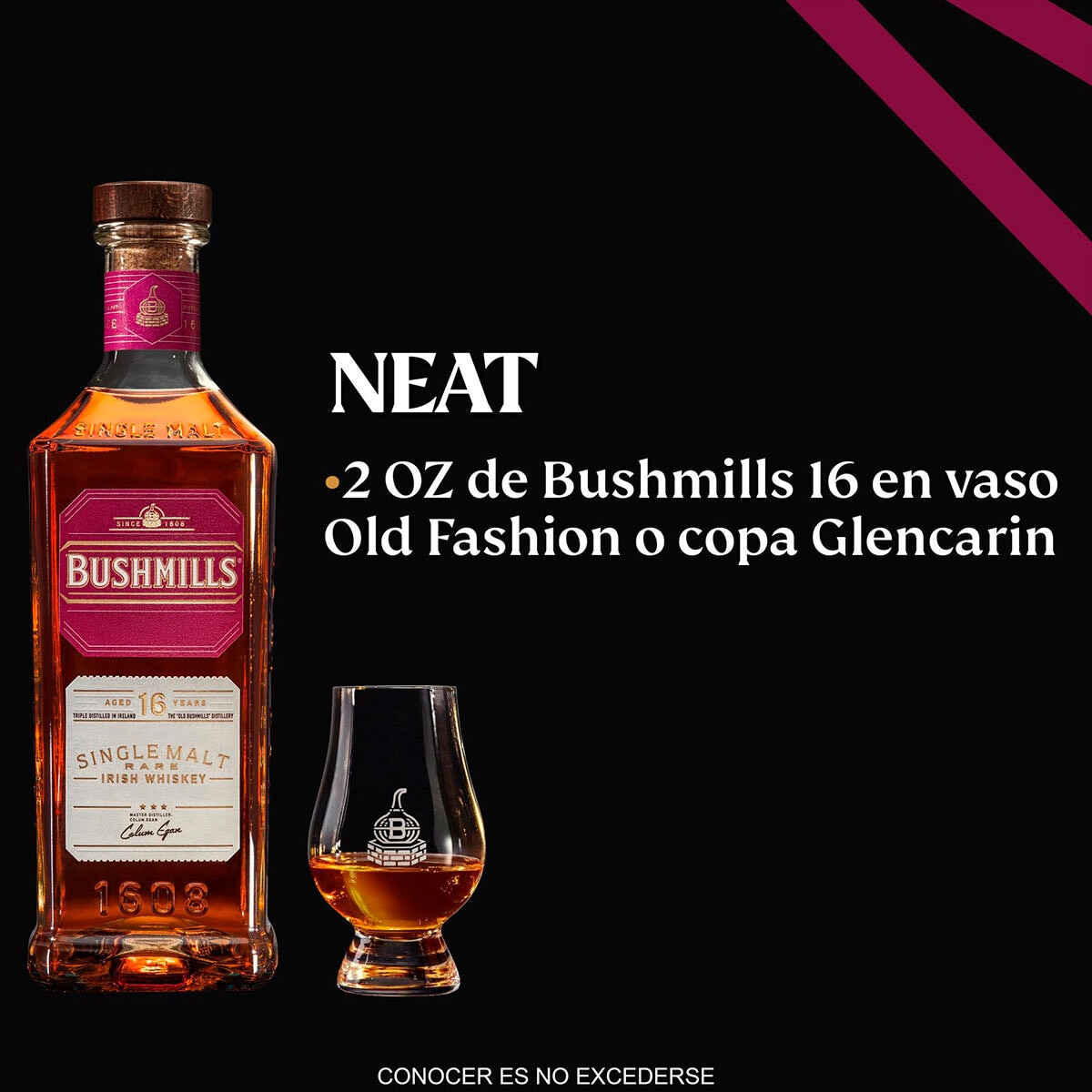 Whiskey Bushmills 16 años 750ml