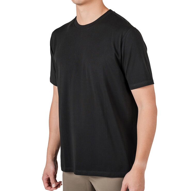 Rough Dress Playera para Caballero Negro cuello redondo Mediana