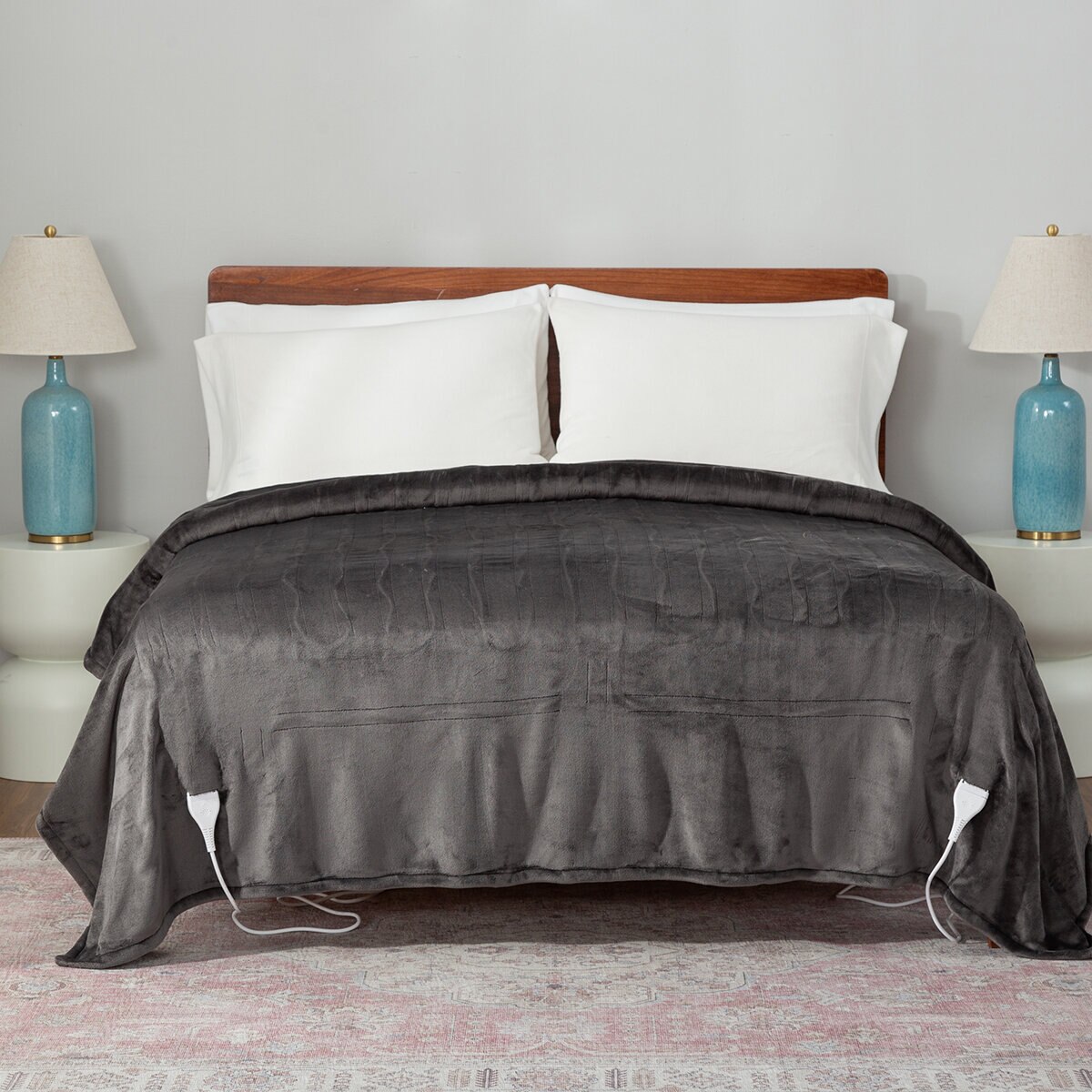 Berkshire Cobija Eléctrica, Queen, Color Gris