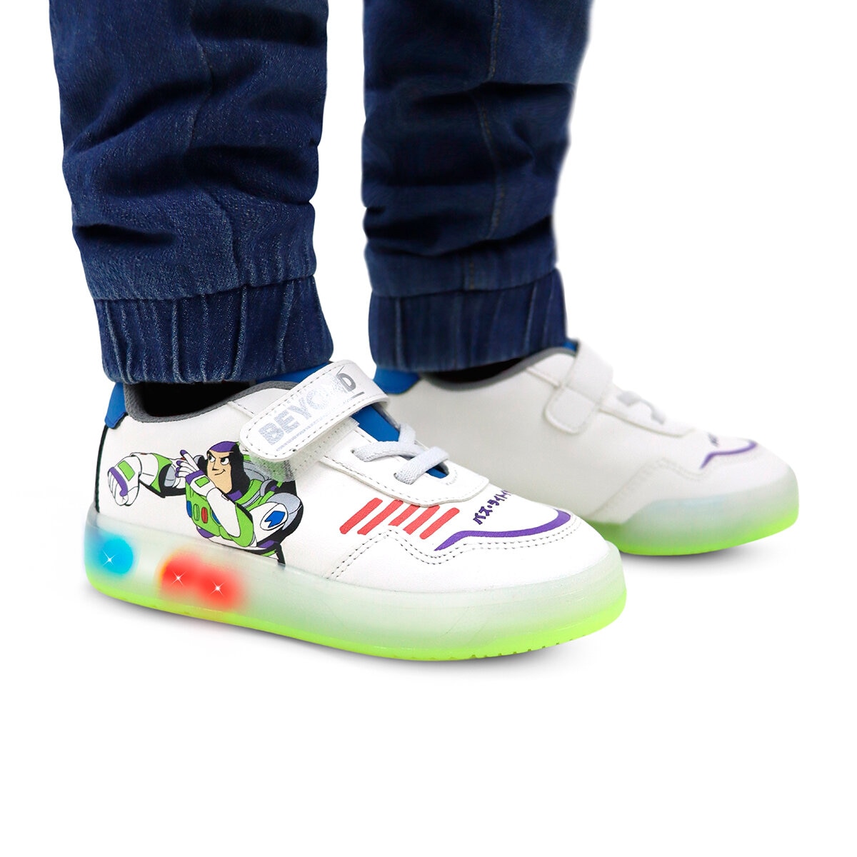 Disney Buzz Lightyear, Tenis con Luces para Niño, Varias Tallas