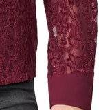 Cable and Gauge Blusa para Dama Rojo Extra Chica