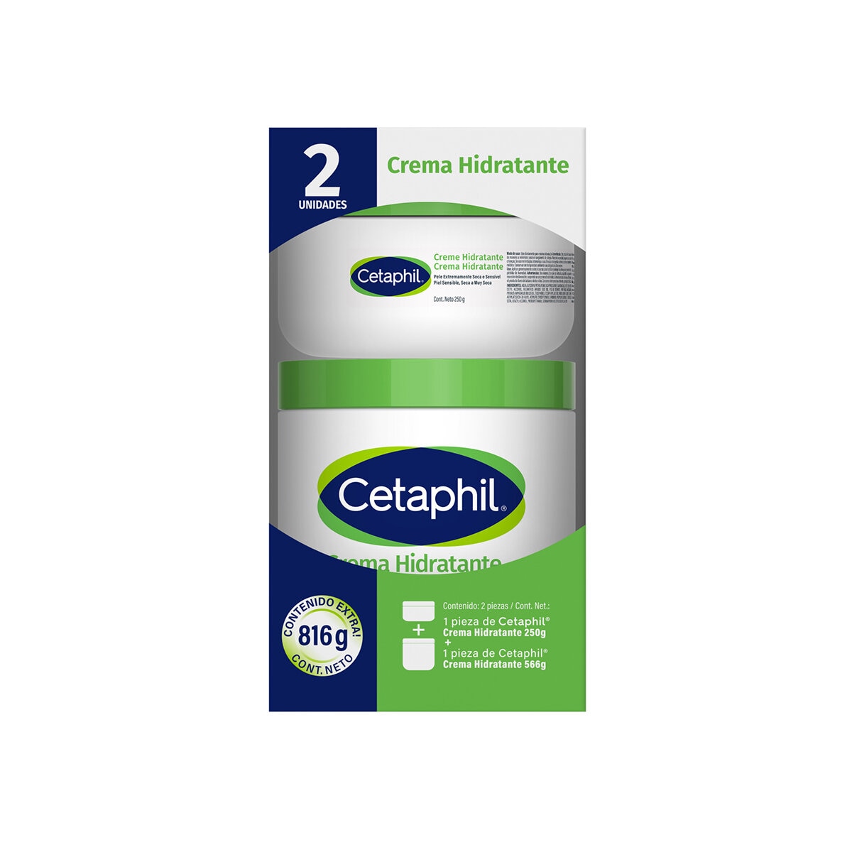 Cetaphil Crema Corporal 566 g + 250 g Cetaphil Crema Corporal 566 g + 250 g