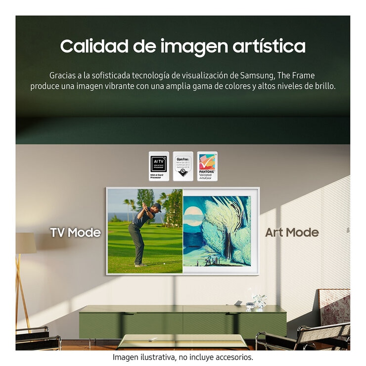 Samsung Pantalla 65" QLED The Frame 4K Smart TV + Marco