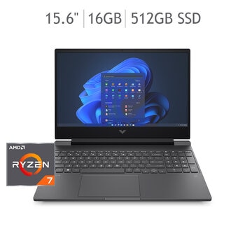 HP Victus Gaming Laptop 15.6" Full HD AMD Ryzen 7 16GB 512GB SSD