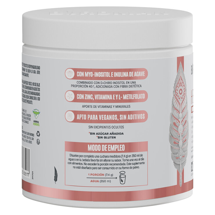 Birdman H Balance Inositol, Magnesio, L-Metilfolato en Polvo Sin Sabor 244 gr
