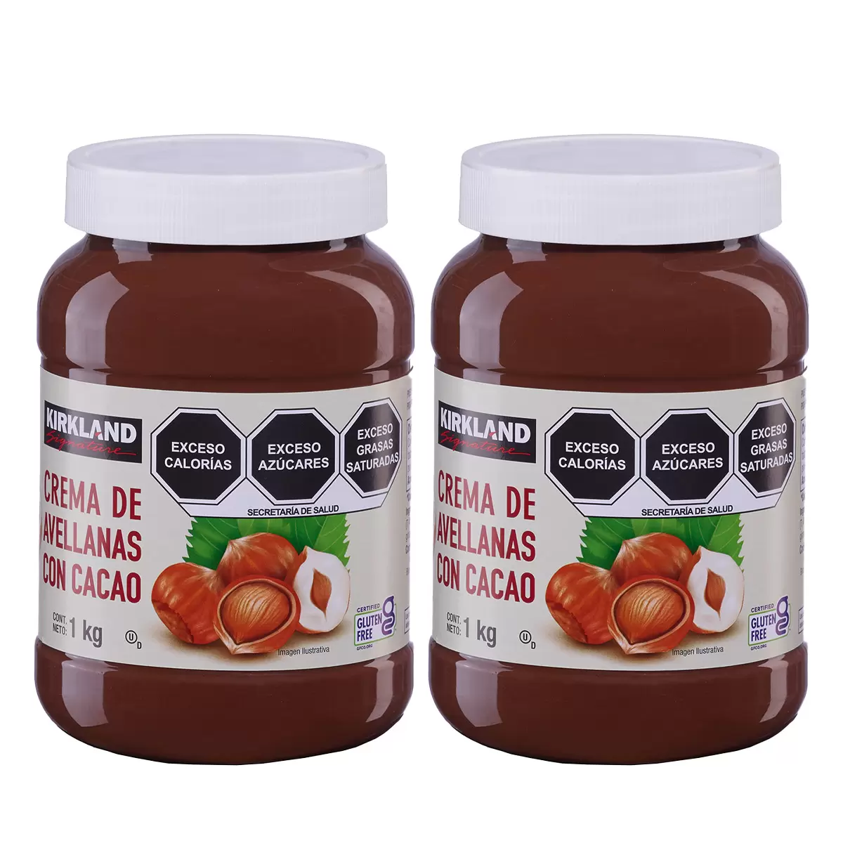 Kirkland Signature Crema de Avellanas con Cacao 2 pzas de 1 kg