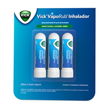 Vick VapoRub Inhalador 3 Piezas