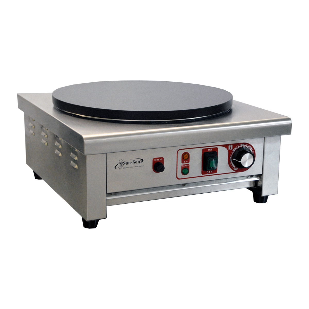 Crepera eléctrica industrial San-Son, acero inoxidable