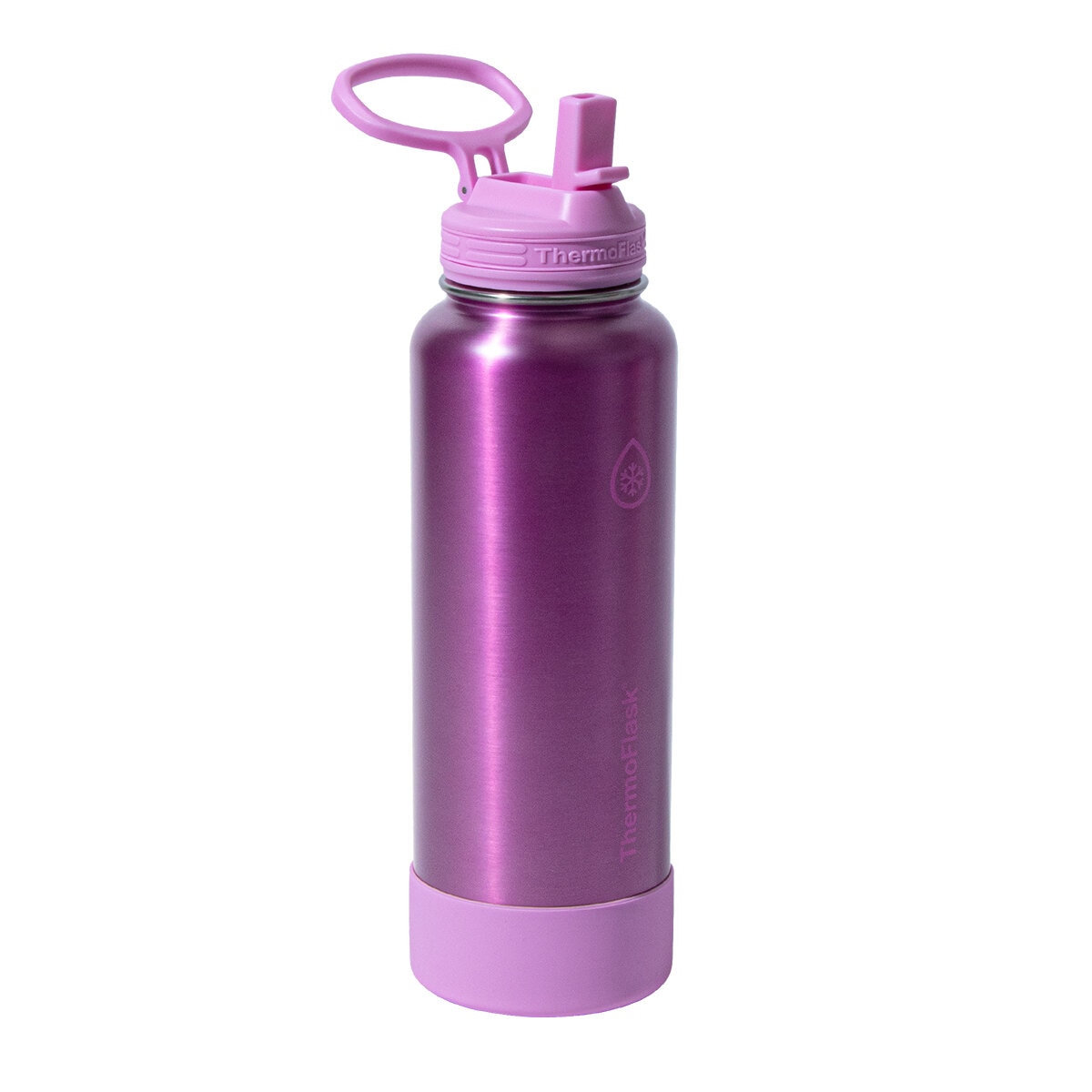 Thermoflask Botellas de Acero Inoxidable con Aislamiento al Vacio de Doble Pared 1.2L Rosa/Negro