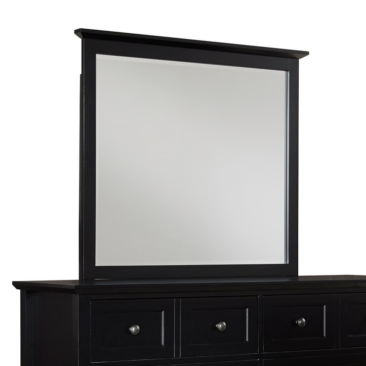 Espejo con Marco de Caoba Acabado Color Negro, Modus Furniture, Paragon