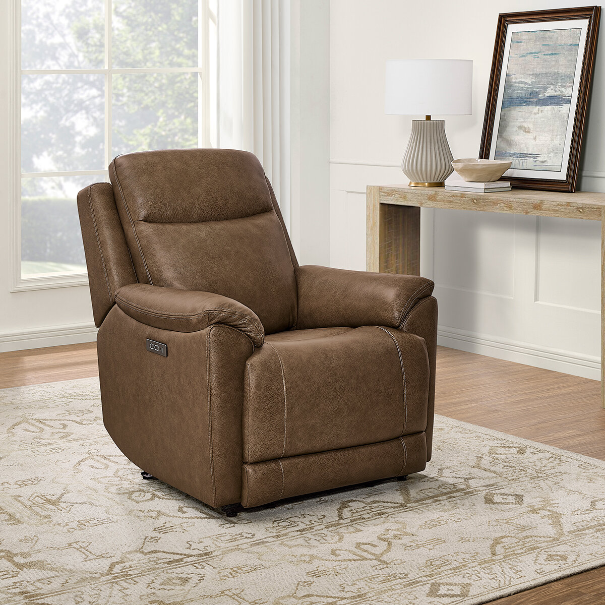 Gilman Creek Furniture, Sillón Reclinable Eléctrico de Piel