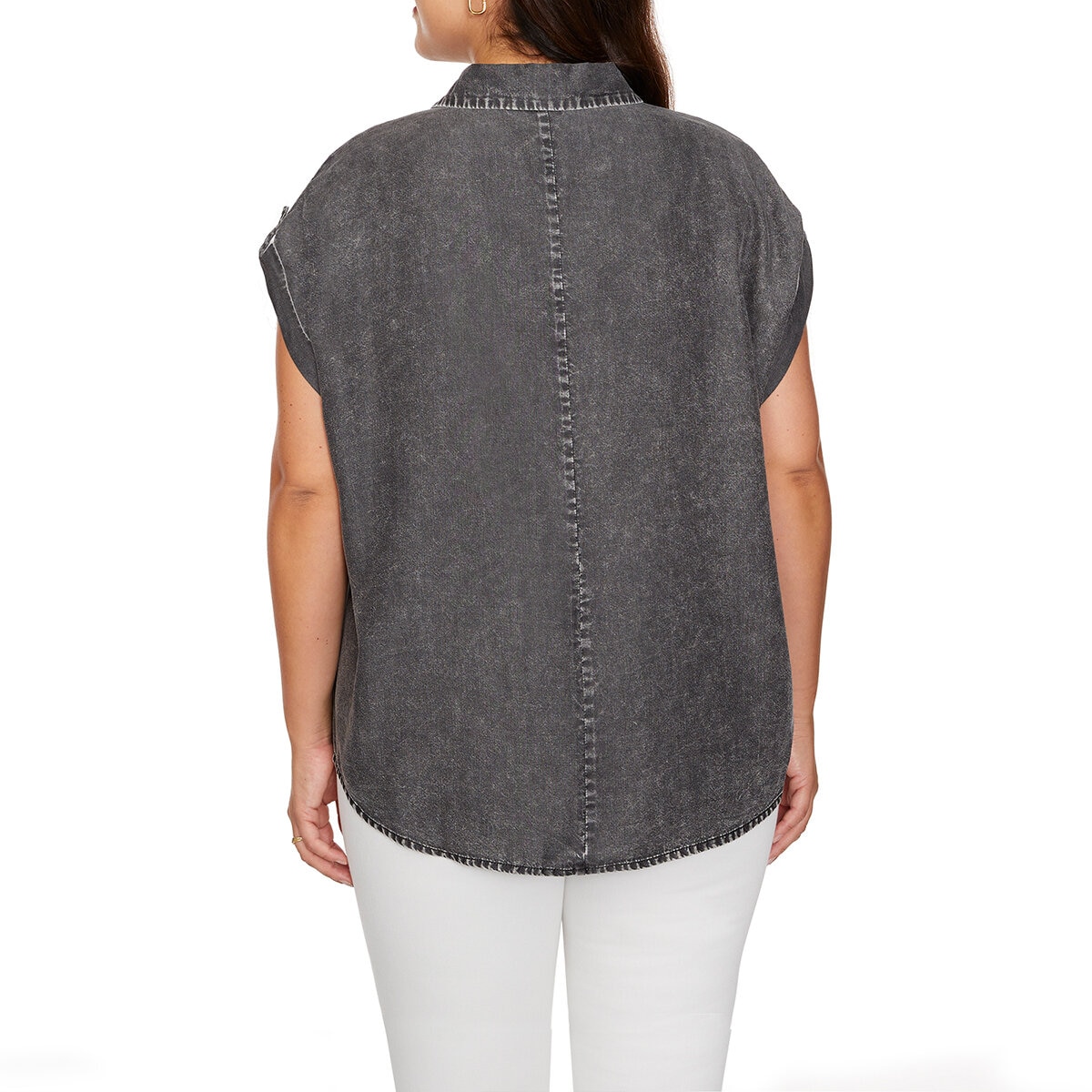 Buffalo David Bitton Blusa para Dama Negro Grande