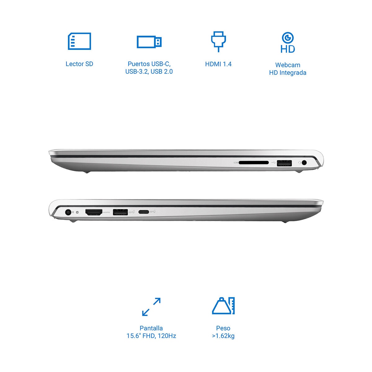 DELL 15 Laptop 15.6" Full HD 16GB 512GB SSD