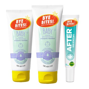Bye Bites Sensitive Repelente de Insectos Baby 2 pzas de 75 ml + After de 20 g