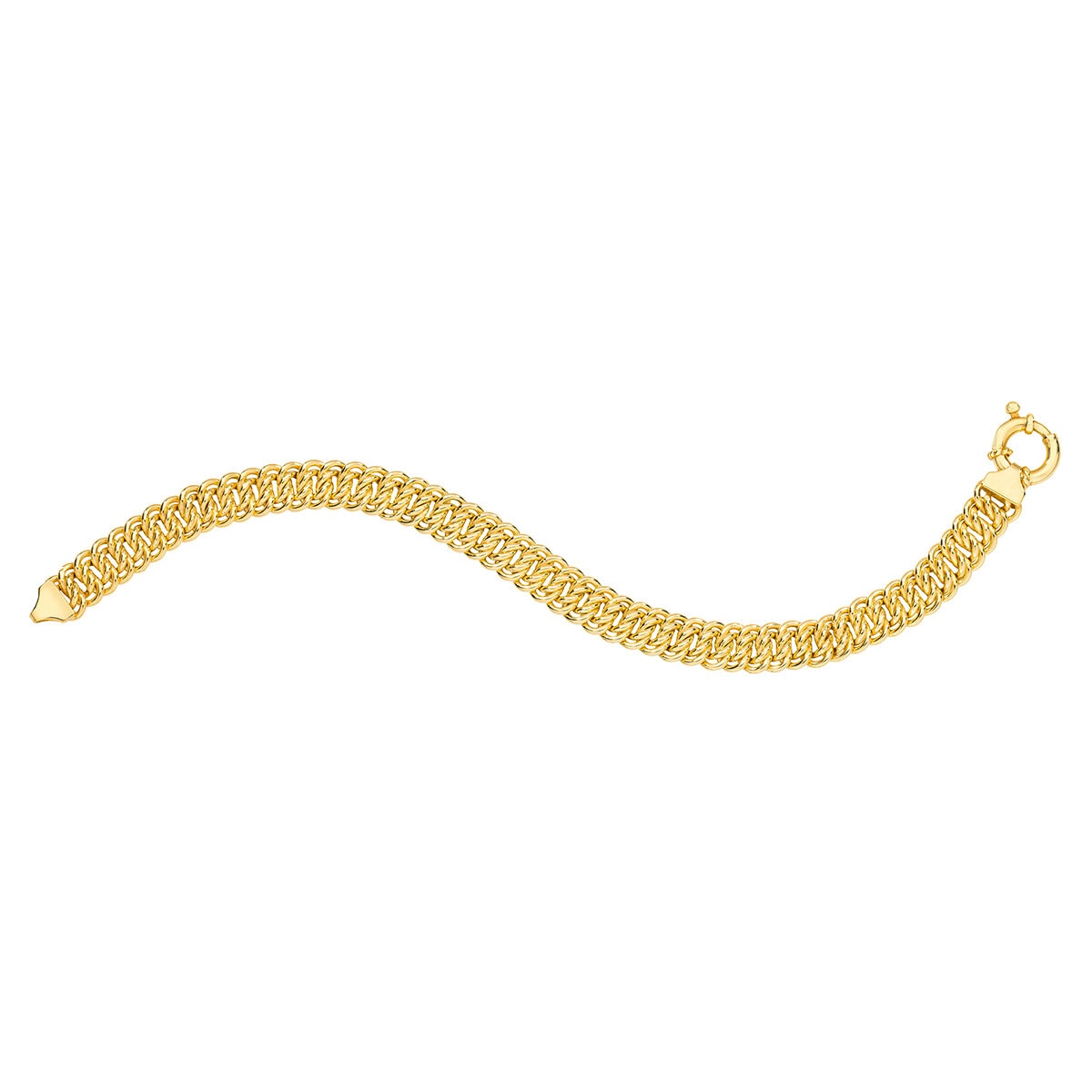 Pulsera, Eslabones Infinito, Oro Amarillo 14K, 19.05cm