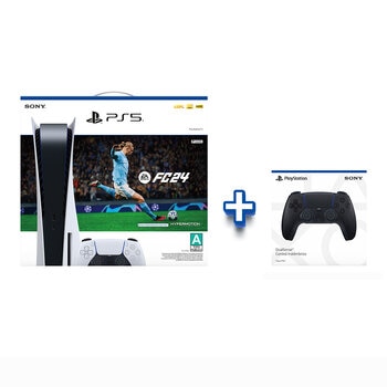 PlayStation 5: Edición Estándar Bundle: EA Sports FC 24 + DualSense Control Inalámbrico - Midnight Black