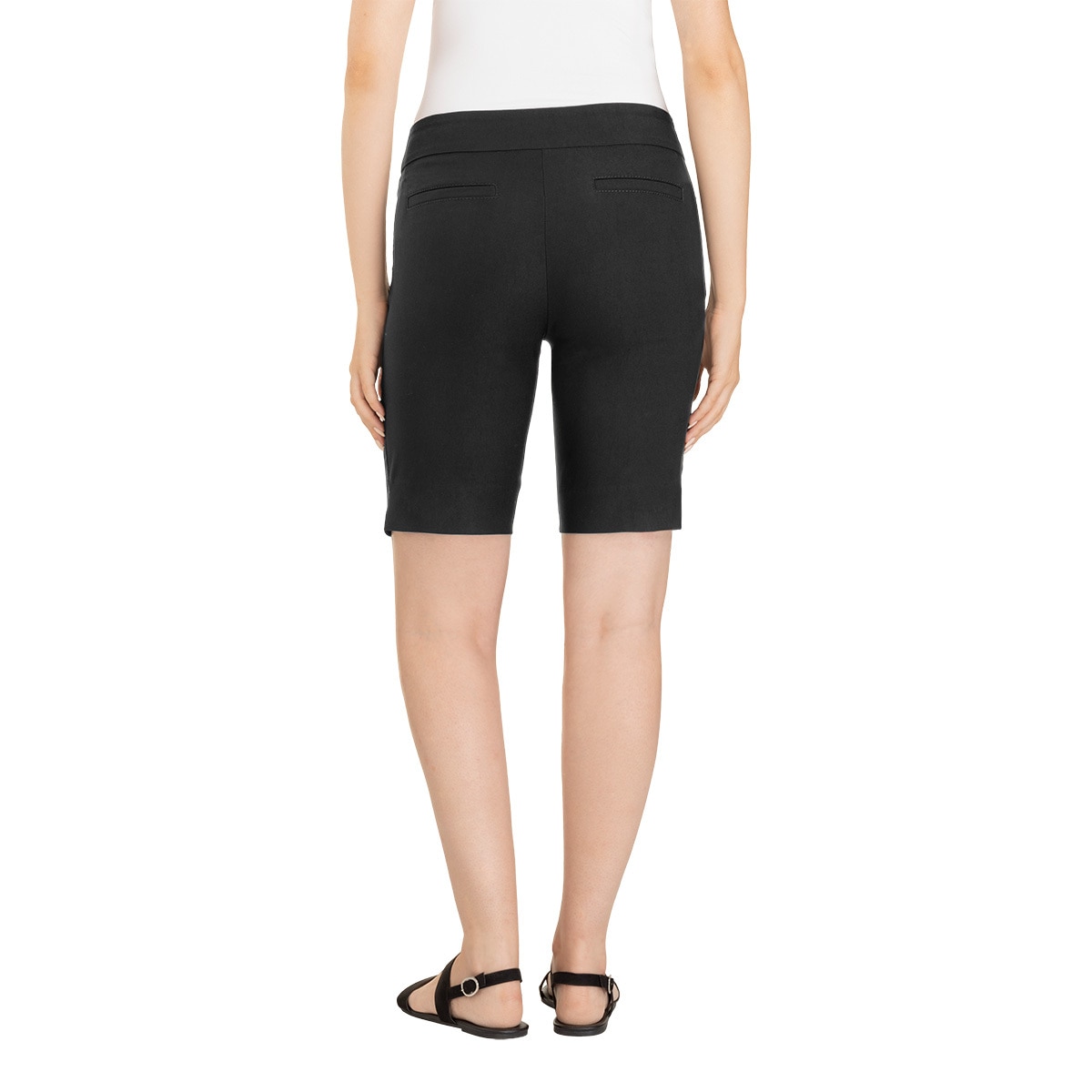 Hilary Radley, Short Tipo Bermuda para Dama, Negro, Extra Grande Costco México