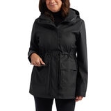 Teddi Rose Chamarra impermeable para Dama Negro Mediana