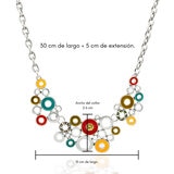 Tropicart, Juego de Collar, Aretes y Pulsera Multicolor
