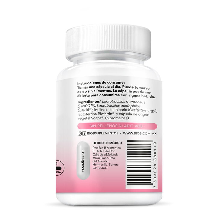Bio B Probióticos women 15 Billones 2 frascos de 30 Cápsulas c/u