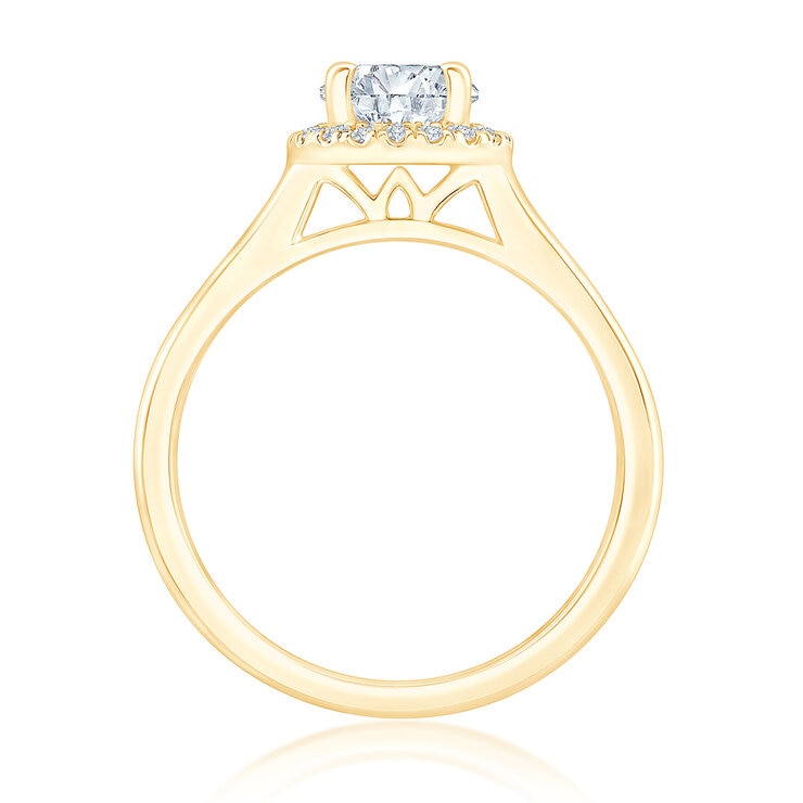 e Compromiso, Diamantes 1.10ctw, Oro Amarillo de 14K e Compromiso, Diamantes 1.10ctw, Oro Amarillo de 14K
