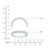 Anillo, Diamantes 0.12CTW, Oro Blanco 14K