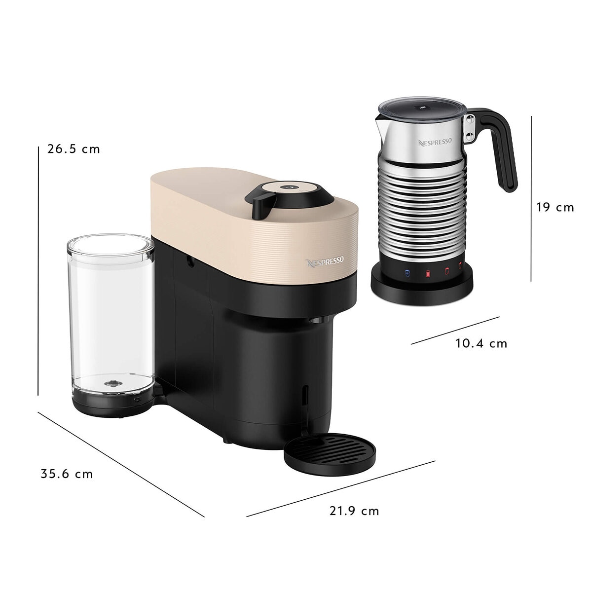 Nespresso Cafetera, Onpack Vertuo Pop Beige