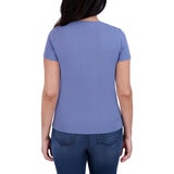 DKNY Playera para Dama Azul Extra Chica