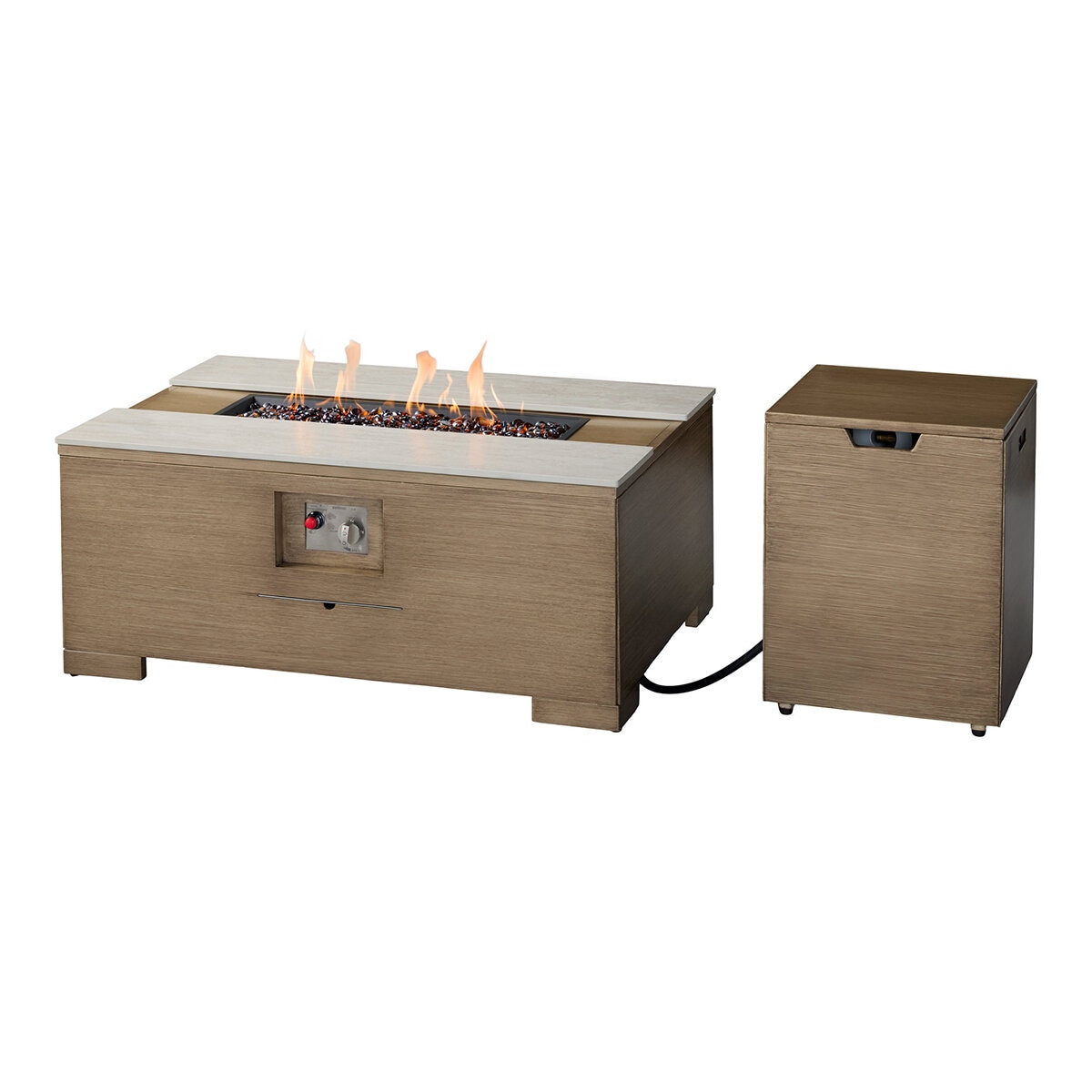 Agio, Juniper Sala con Fogatero para Patio de 5 Piezas Agio, Juniper Sala con Fogatero para Patio de 5 Piezas