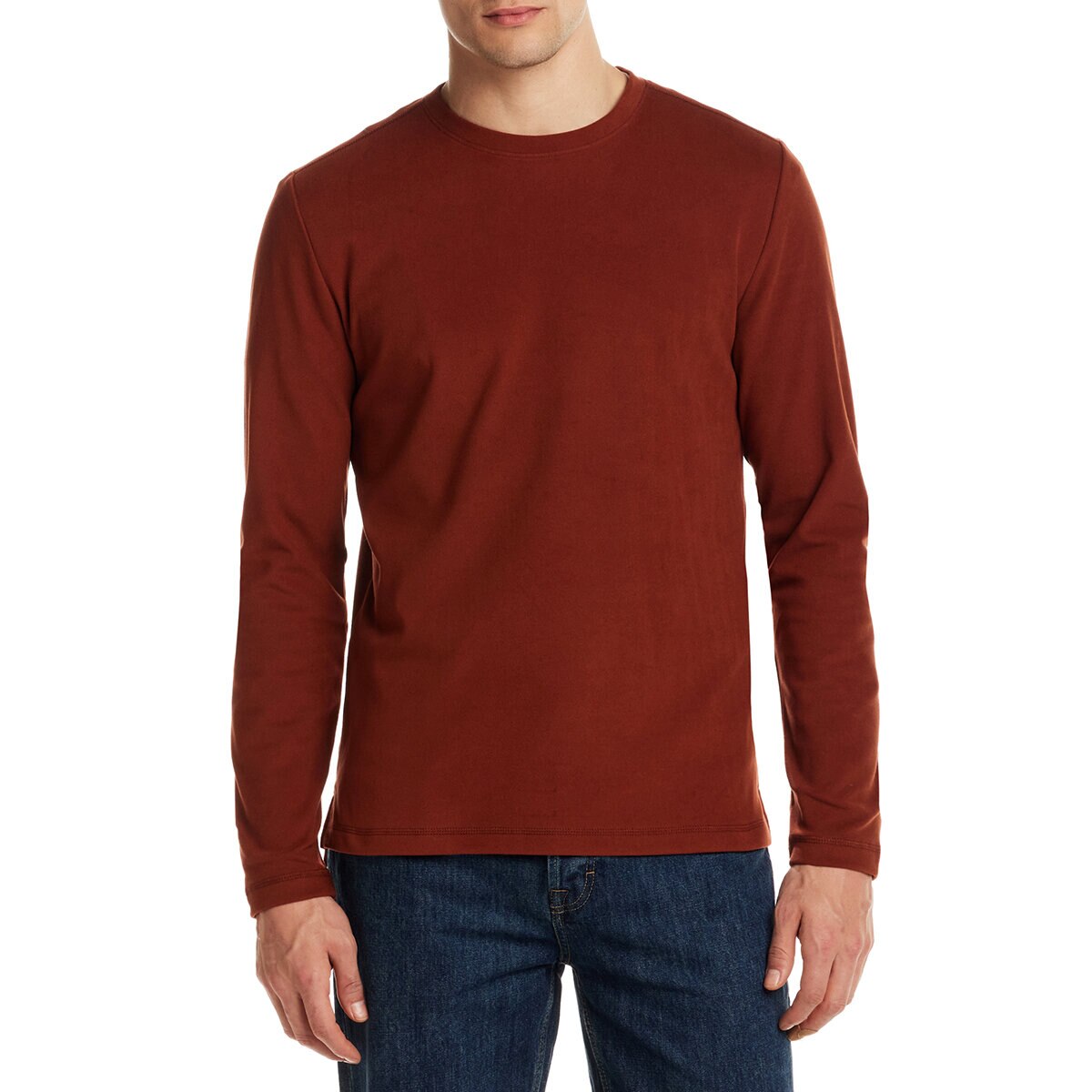 Weatherproof Vintage Playera de manga larga para Caballero Naranja Extra Grande