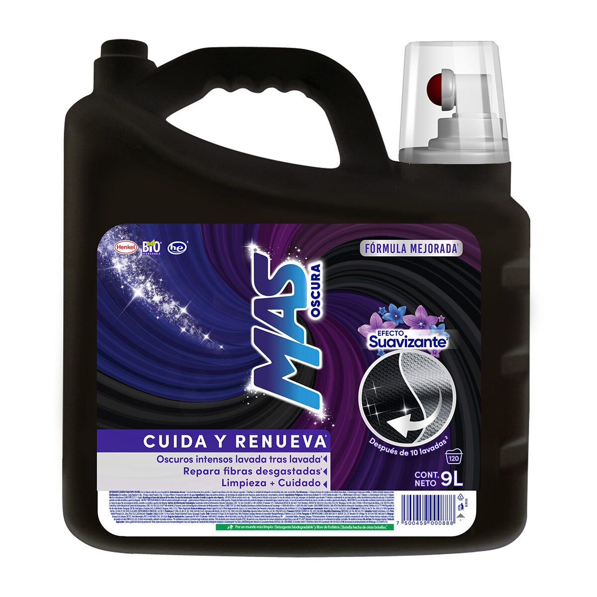 Mas Oscura Efecto Suavizante Detergente Líquido 9 l Mas Oscura Efecto Suavizante Detergente Líquido 9 l