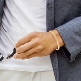 Pulsera de Eslabon Cubano, Oro Amarillo 14K