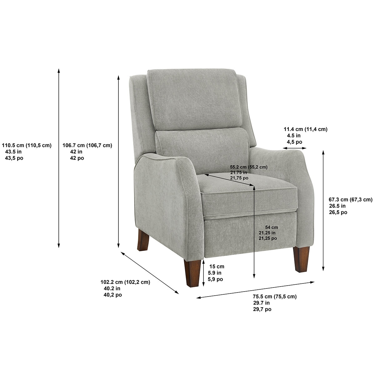 Barcalounger, Sillón Reclinable de Tela