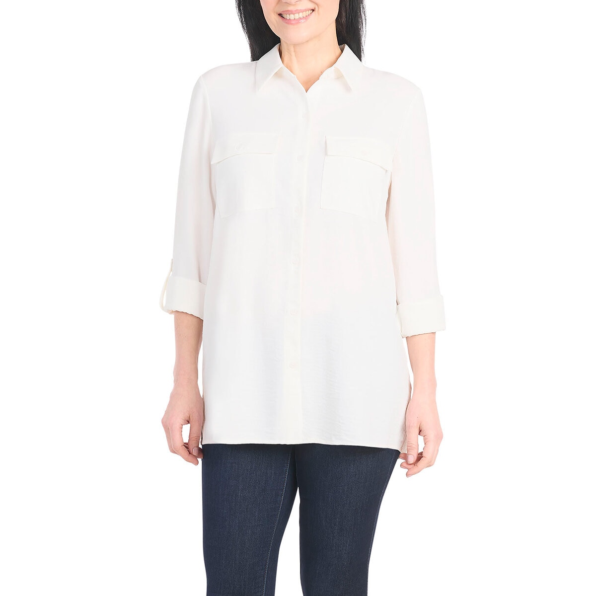 Hilary Radley Blusa para Dama Blanco Grande