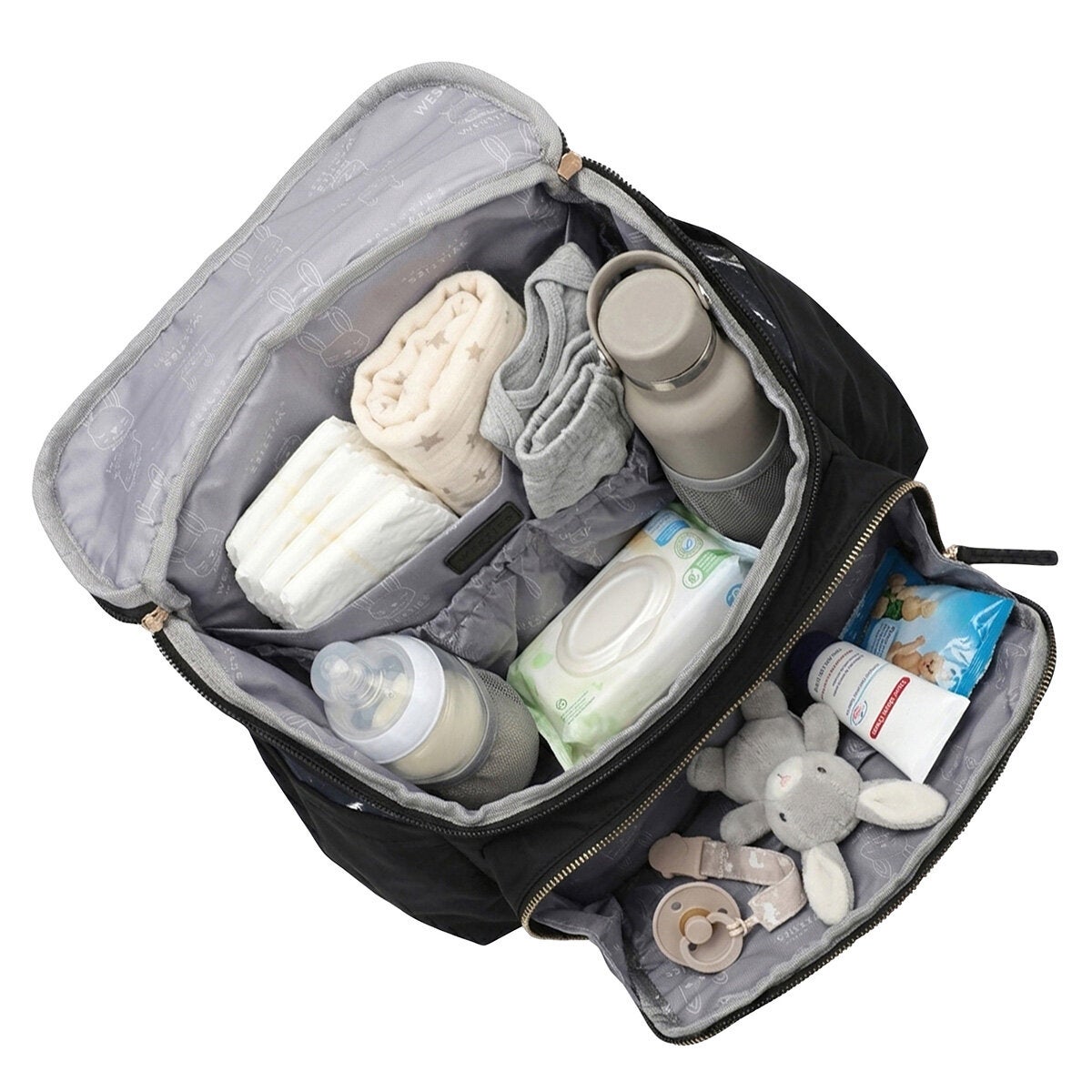 Westies Pañalera con Cambiador y Bolso Multiusos Westies Pañalera con Cambiador y Bolso Multiusos