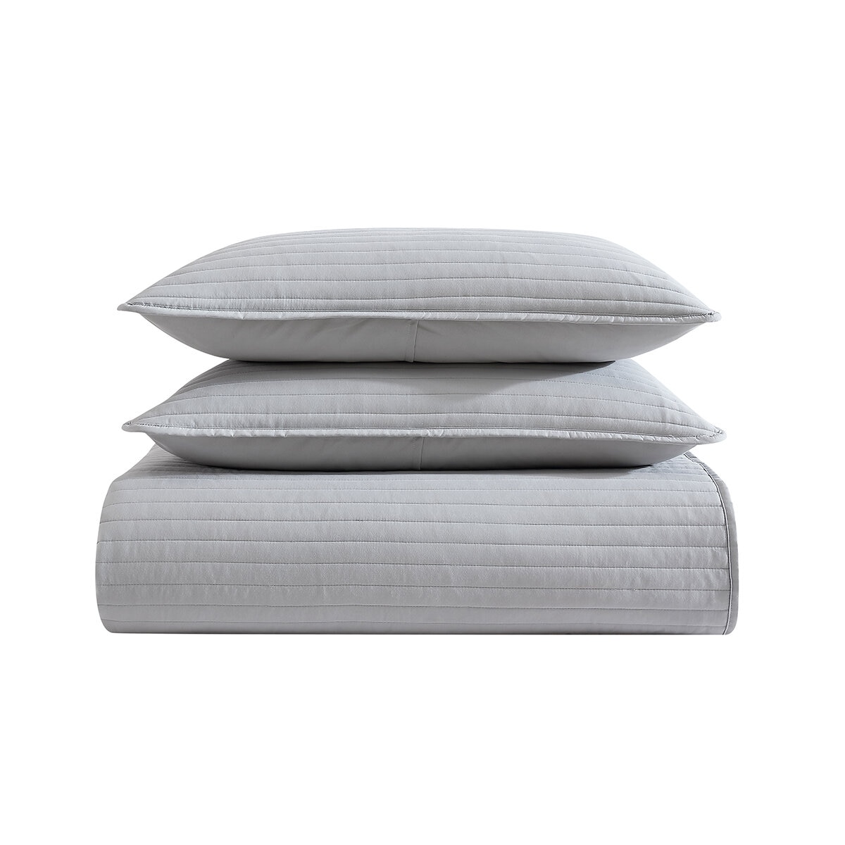 Juego de Edredón Queen de 6 piezas, Hojas Grises Juego de Edredón Queen de 6 piezas, Hojas Grises
