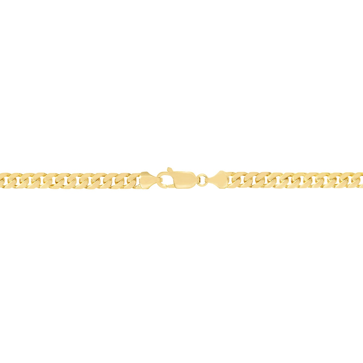 Pulsera de Eslabon Cubano, Oro Amarillo 14K