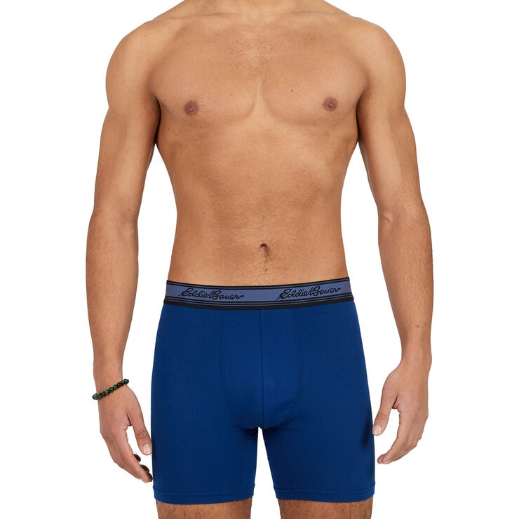 Eddie Bauer Boxers para Caballero 5 piezas Azul Chica